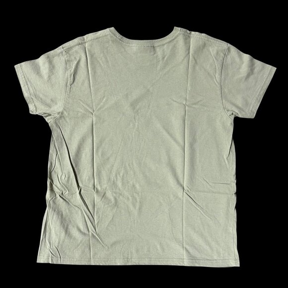 Sage Green T Shirt Cardinals Birds Flowers Size XL Cottage Nature Botanical - Picture 3 of 7